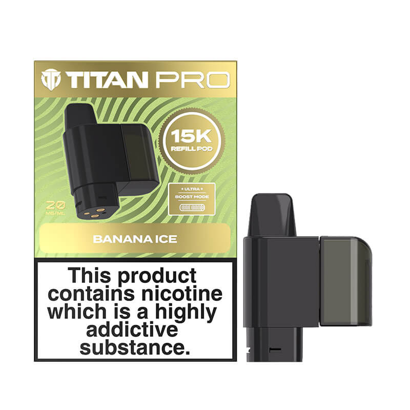 Titan Pro 15K Banana Ice Prefilled Pod + Refills