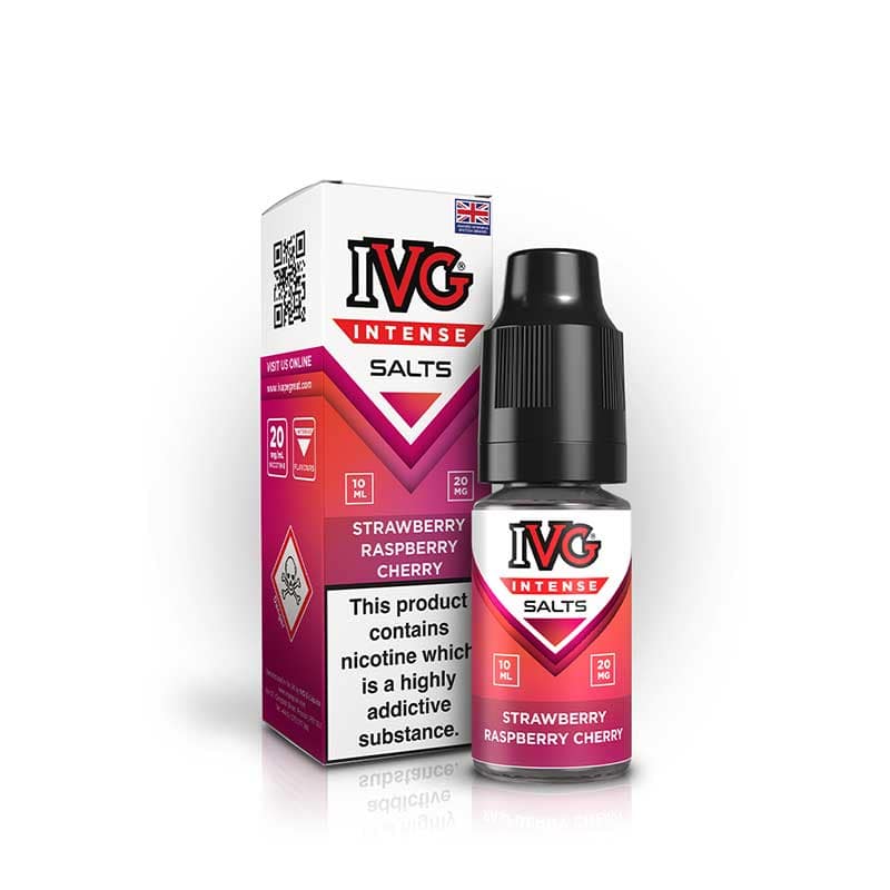 IVG Intense Salts Strawberry Raspberry Cherry 10ml Nic Salts E-Liquid