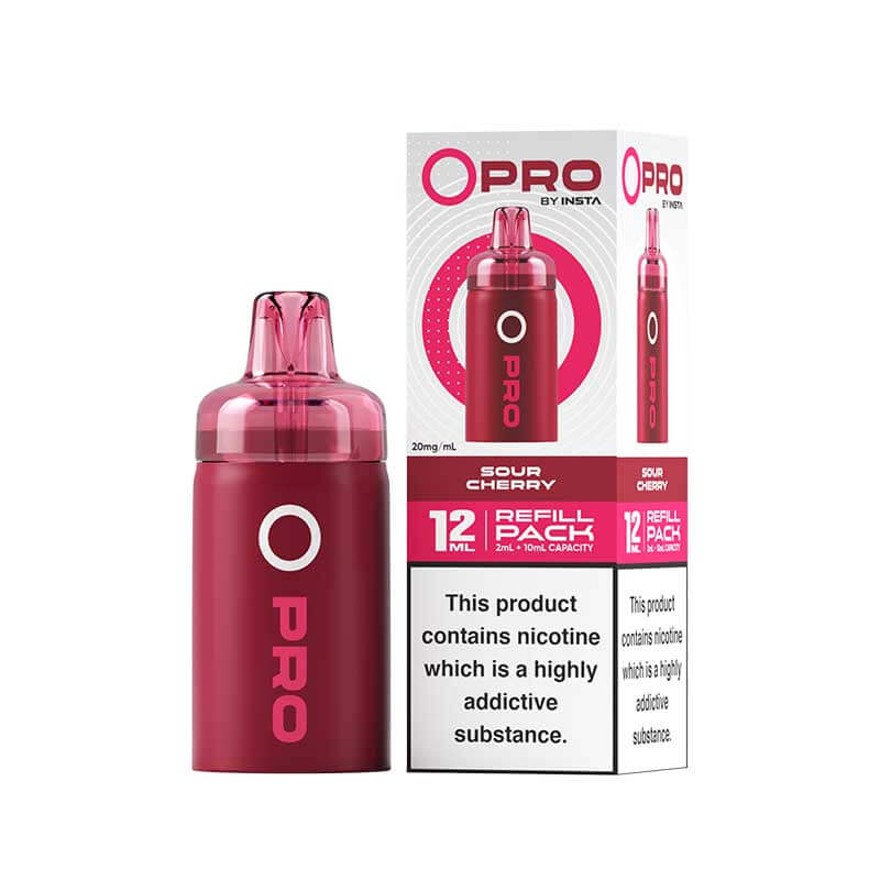 Insta O Pro Sour Cherry Prefilled Vape Pod + Refill