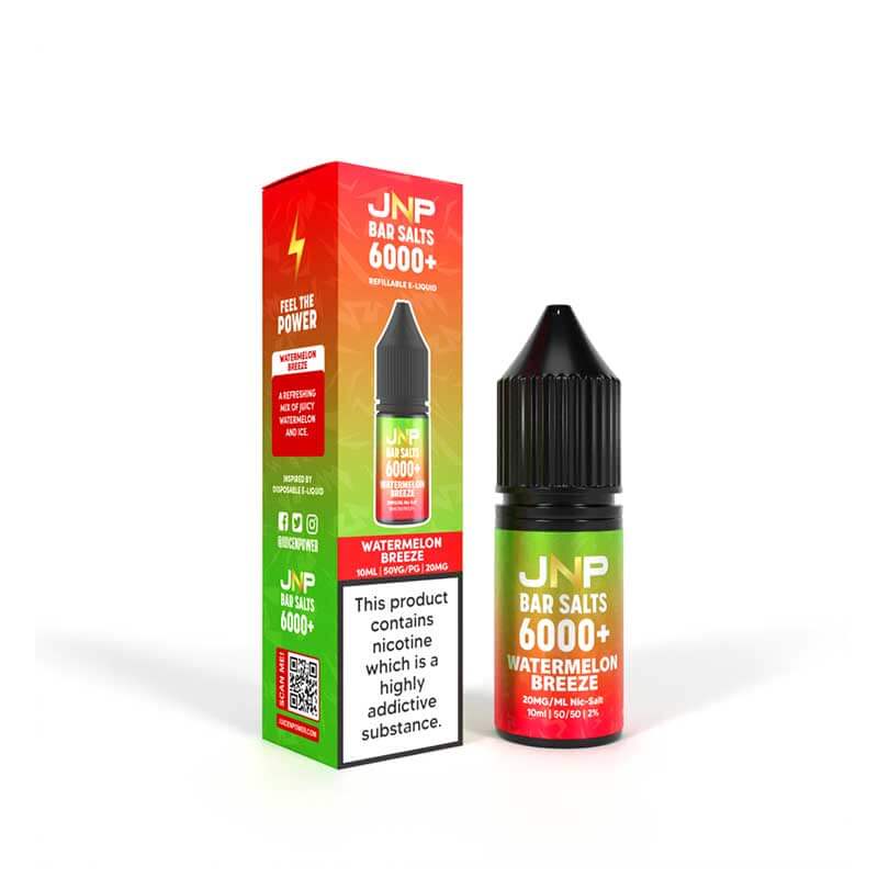 Juice N Power Bar Salts 6000+ Watermelon Breeze 10ml E-Liquid