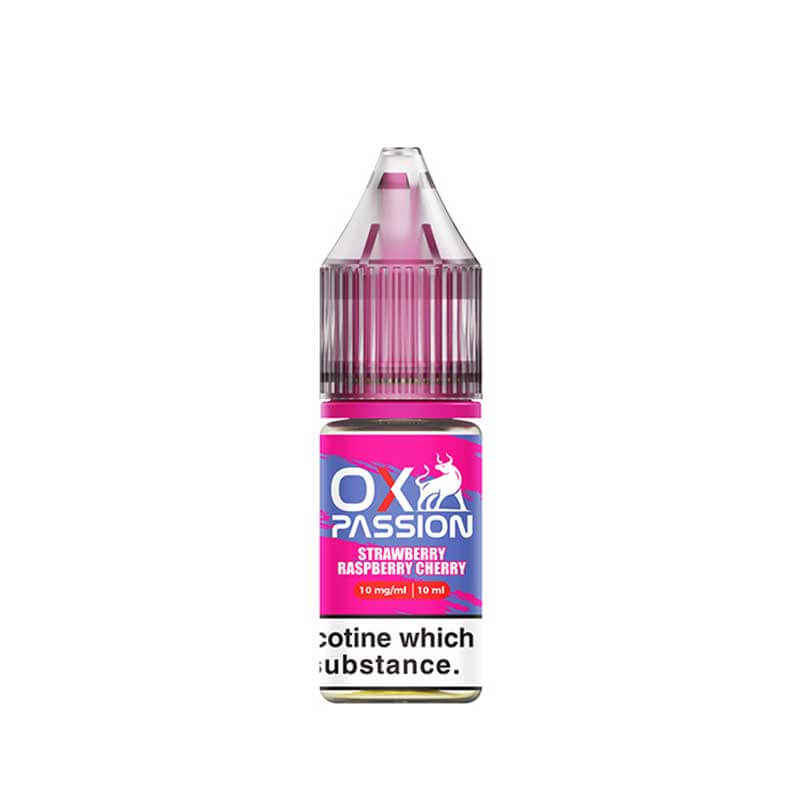 Ox Passion Strawberry Raspberry Cherry Nic Salts E-Liquid 10ml