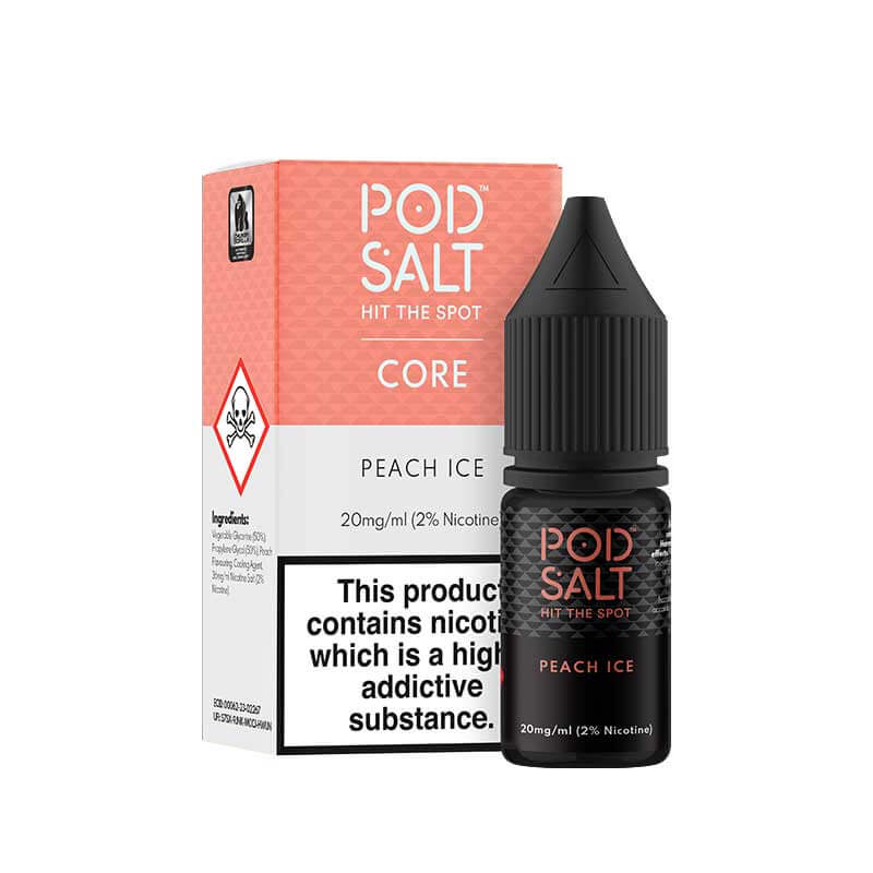 Pod Salt Core Peach Ice 10ml Nic Salt E-Liquid