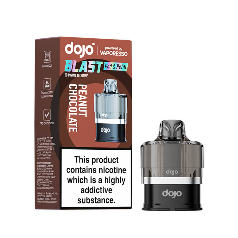 Vaporesso DOJO Blast 6000 Peanut Chocolate Prefilled Pod & Refill