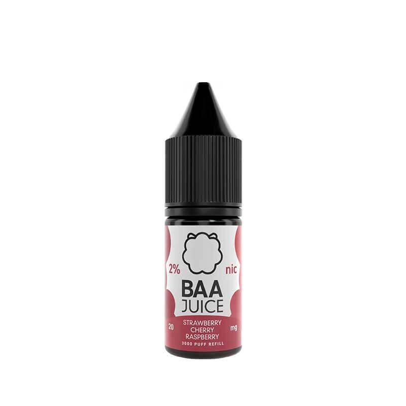 Baa Juice Strawberry Cherry Raspberry 10ml Nic Salt E-Liquid