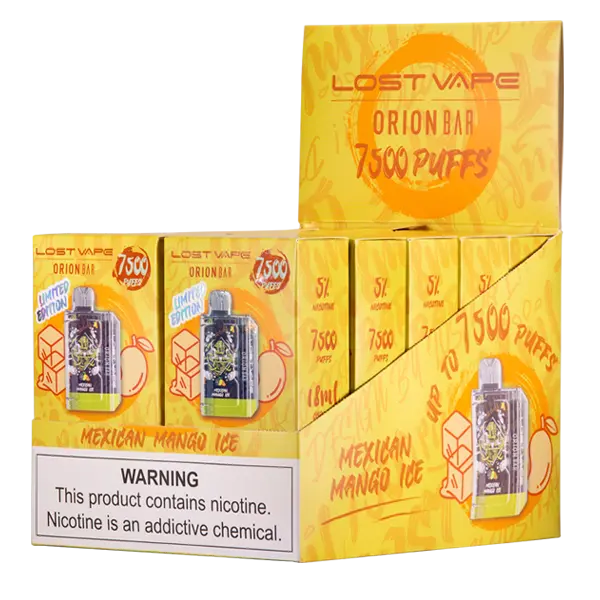 BUY 1 GET 1 FREE Mexican Mango Ice Orion Bar 7500 | Vape Amazon India Lost Vape