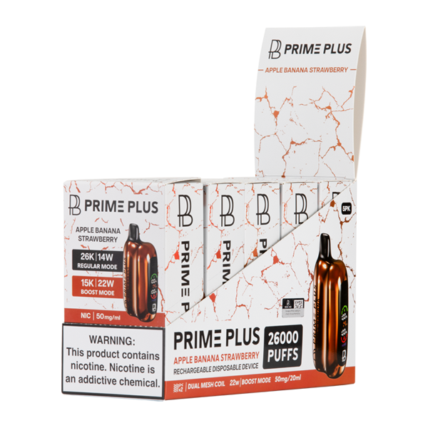 BUY 1 GET 1 FREE Apple Banana Strawberry Prime Plus 26000 | Vape Amazon India - Vape Amazon India