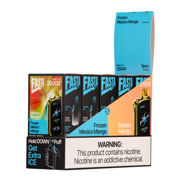 BUY 1 GET 1 FREE Mexico Mango / Frozen Mexico Mango FASTA Burrst 35000 | Vape Amazon India FASTA