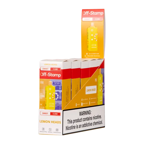 BUY 1 GET 1 FREE Lemon Noggin Off Stamp Sweet Cube | Vape Amazon India Off Stamp
