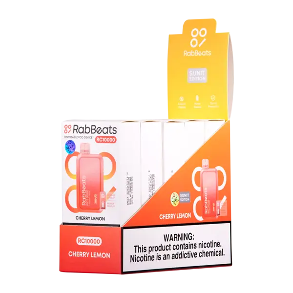 BUY 1 GET 1 FREE Cherry Lemon RabBeats RC10000 | Vape Amazon India RabBeats
