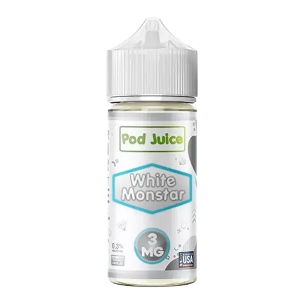 BUY 1 GET 1 FREE White Monster Pod Juice 100ml | Vape Amazon India