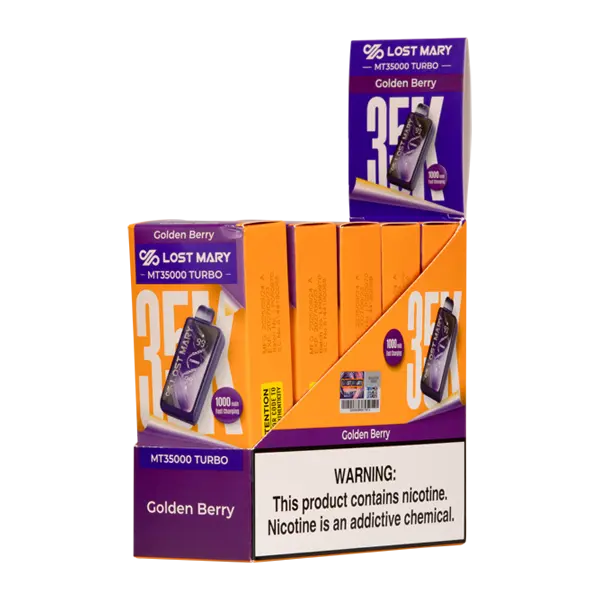 BUY 1 GET 1 FREE Golden Berry Lost Mary MT35K Turbo | Vape Amazon India Lost Mary