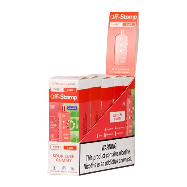 BUY 1 GET 1 FREE Sour Lush Off Stamp Sweet Cube | Vape Amazon India Off Stamp