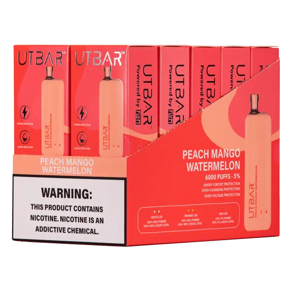 BUY 1 GET 1 FREE Peach Mango Watermelon UT Bar | Vape Amazon India Flum