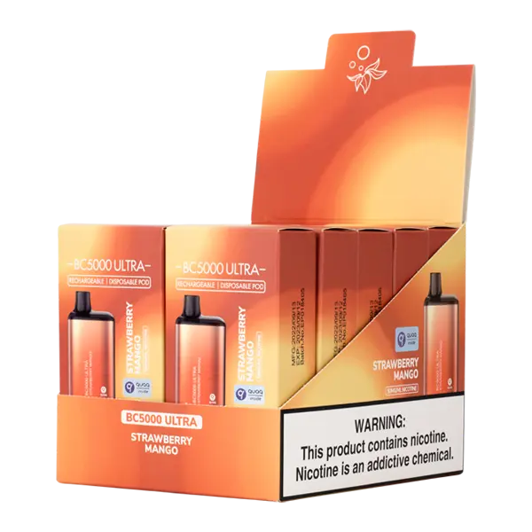 BUY 1 GET 1 FREE Strawberry Mango BC5000 Ultra | Vape Amazon India EBCREATE