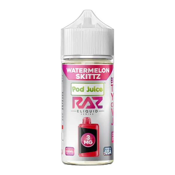 BUY 1 GET 1 FREE Watermelon Skittz RAZ X Pod Juice 100ml | Vape Amazon India