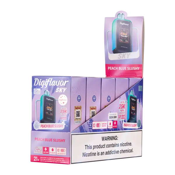 BUY 1 GET 1 FREE Peach Blue Slushy Digiflavor Sky | Vape Amazon India Digiflavor