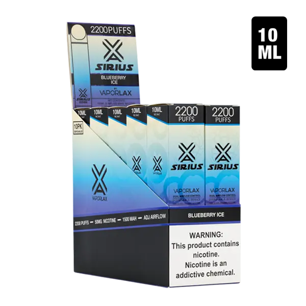 BUY 1 GET 1 FREE Blueberry Ice by Sirius | Vape Amazon India VaporLax