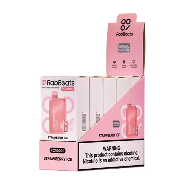 BUY 1 GET 1 FREE Strawberry Ice RabBeats RC10000 | Vape Amazon India RabBeats
