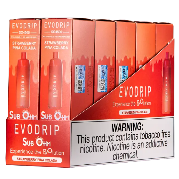 BUY 1 GET 1 FREE Strawberry Pina Colada EVODRIP SO4500 | Vape Amazon India EVODRIP