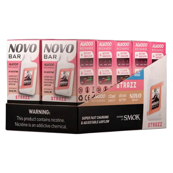 BUY 1 GET 1 FREE Strazz Novo Bar AL6000 | Vape Amazon India Smok
