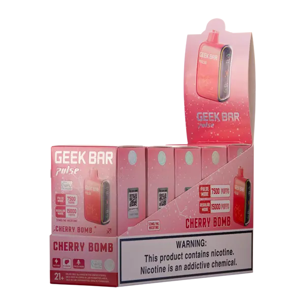 BUY 1 GET 1 FREE Cherry Bomb Geek Bar Pulse | Vape Amazon India Geek Vape