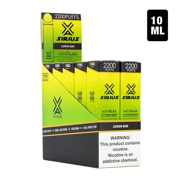 BUY 1 GET 1 FREE Lemon Bar by Sirius | Vape Amazon India VaporLax