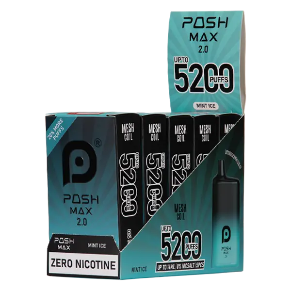 BUY 1 GET 1 FREE Mint Ice Posh Max 2.0 | Vape Amazon India Posh Disposables