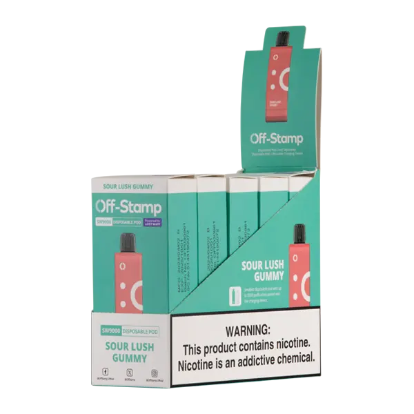 BUY 1 GET 1 FREE Sour Lush Gummy OFF STAMP SW9000 Disposable | Vape Amazon India Off Stamp