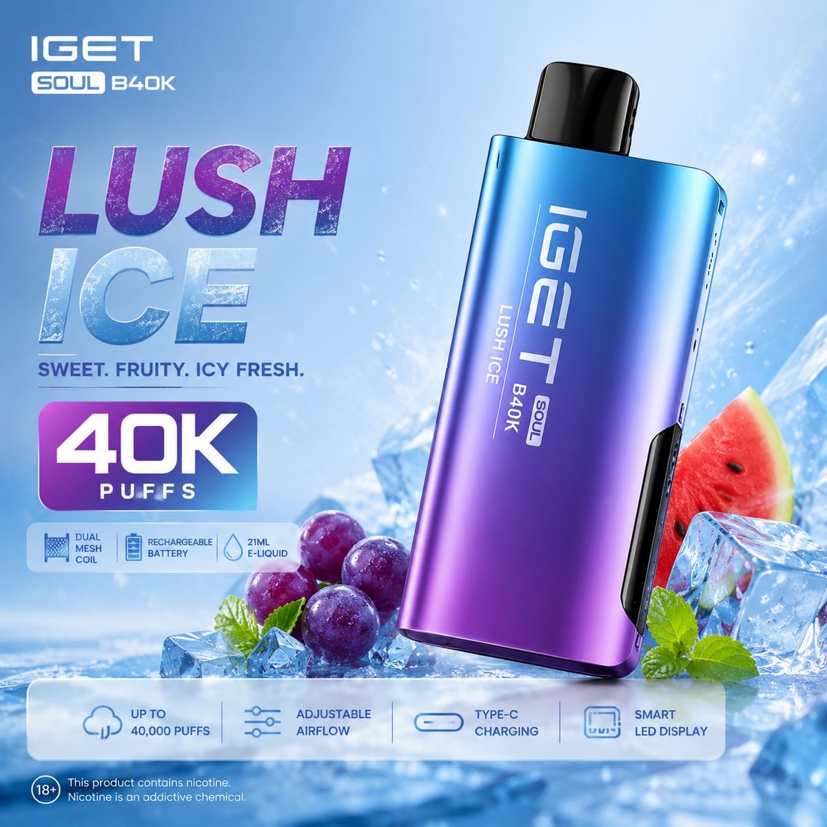 IGET SOUL B40000 (40k Puffs)