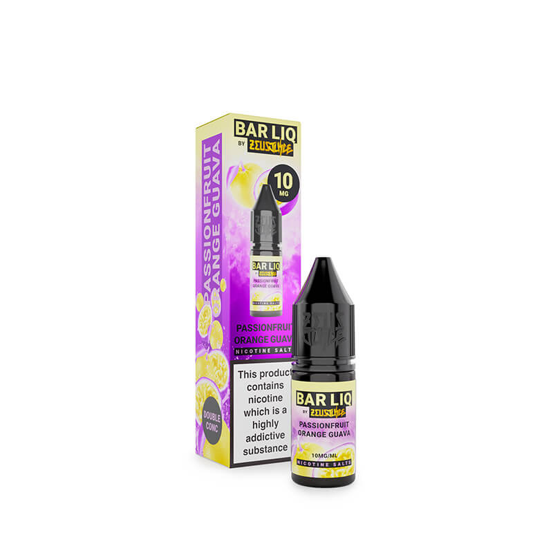 Zeus Juice Bar Liq Passionfruit Orange Guava Nic Salt E-Liquid 10ml