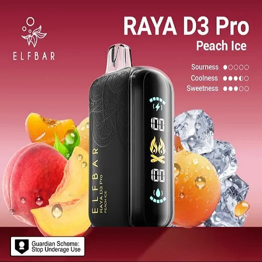 Elf bar Raya d3 pro -30k Peach ice - Vape Shop Noida