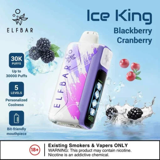 Elf Bar Ice King – Blackberry Cranberry – 30K - Vape Shop Noida