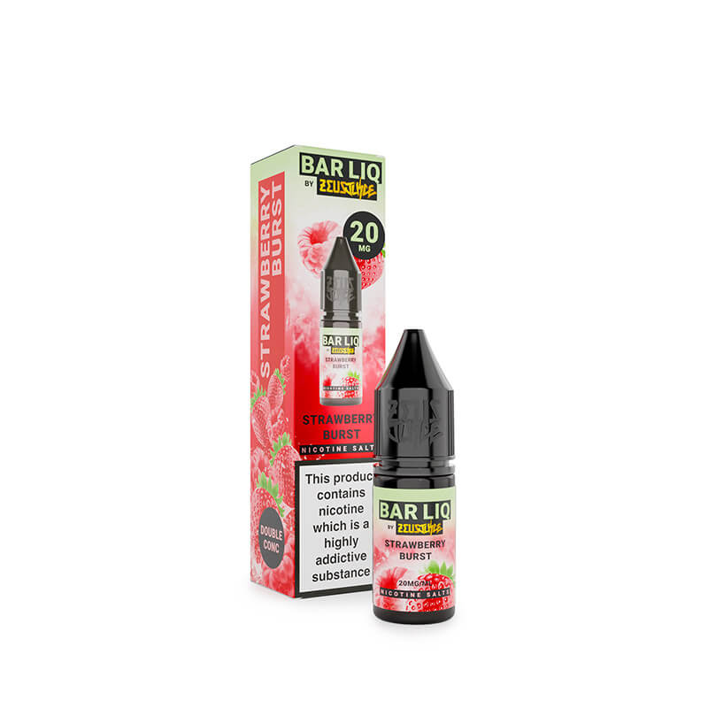 Zeus Juice Bar Liq Strawberry Burst Nic Salt E-Liquid 10ml