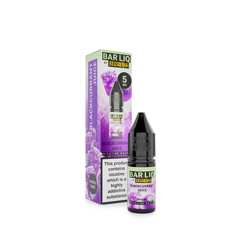 Zeus Juice Bar Liq Blackcurrant Juice Nic Salt E-Liquid 10ml