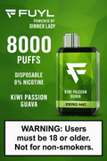 Dinner Lady FUYL 8000 PUFFS DISPOSABLE | 2% Nic | Indian Vape
