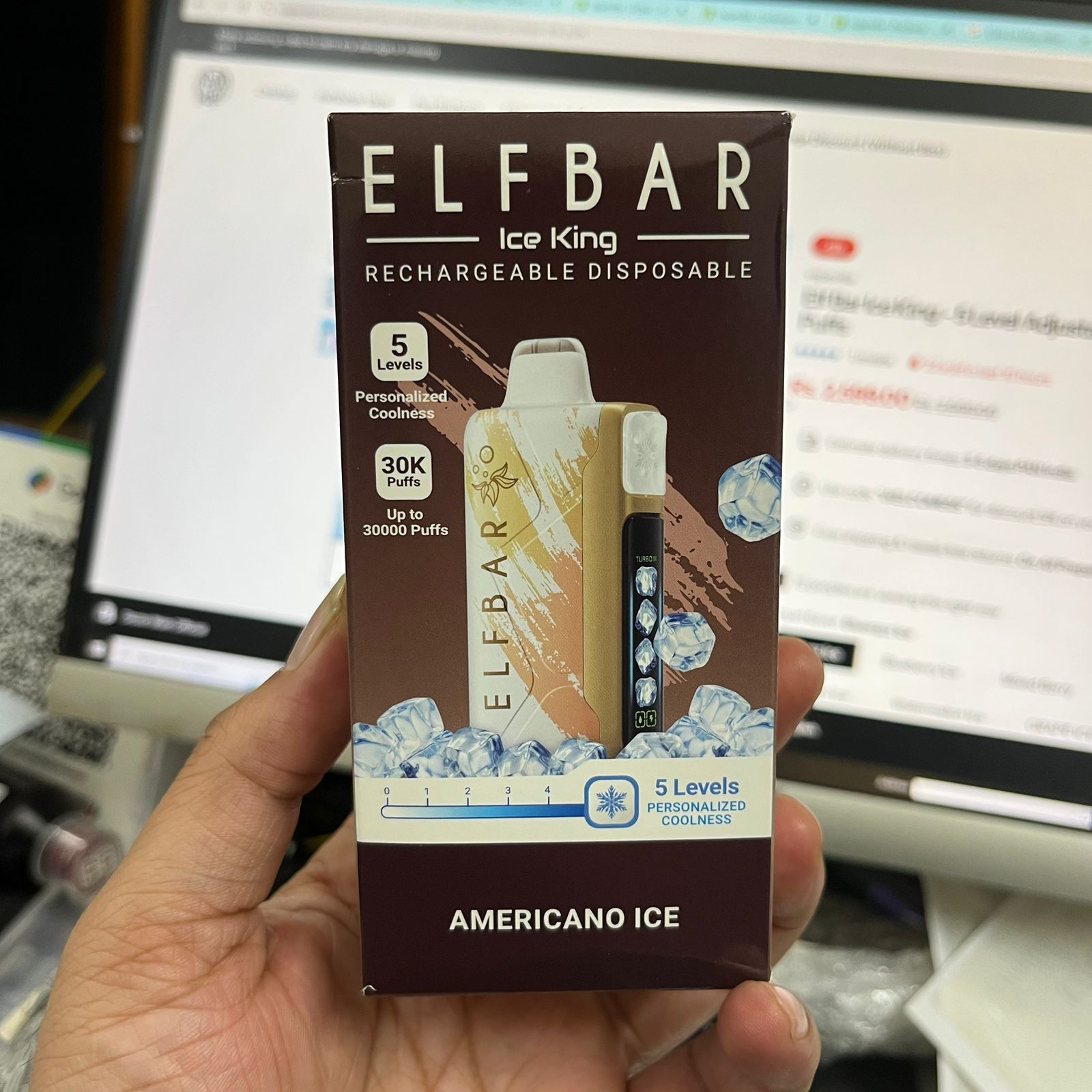 Elf Bar Ice King - 5 Level Adjustable Coolness - 30k Puffs