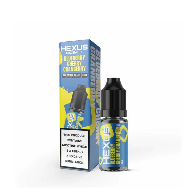Hexus Salts Blueberry Cherry Cranberry Nic Salt E-Liquid 10ml