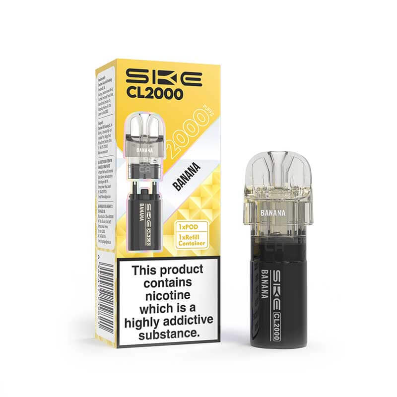SKE CL2000 Banana Prefilled Pod + Refill - 20mg