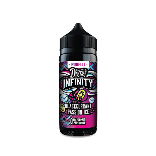 Doozy Vape Co Infinity Blackcurrant Passion Ice 50/50 Shortfill E-Liquid 100ml