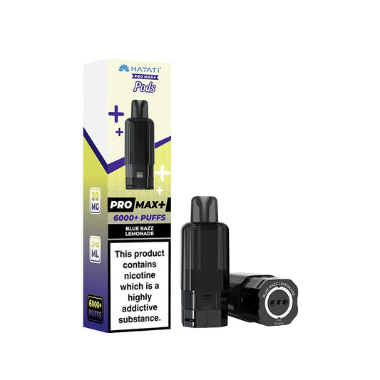 Hayati Pro Max Plus Blue Razz Lemonade Prefilled Pod + Refill