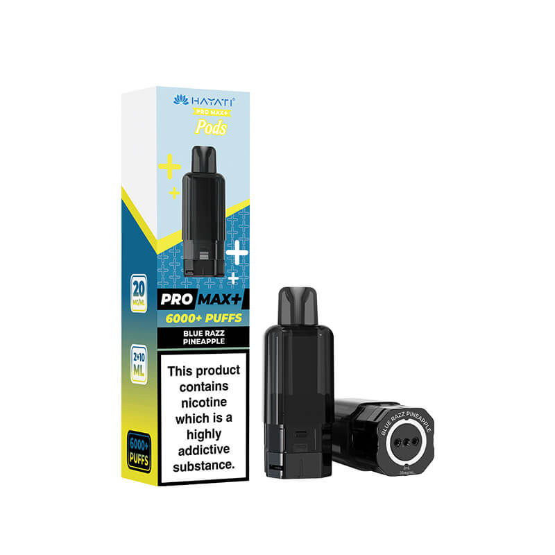 Hayati Pro Max Plus Blue Razz Pineapple Prefilled Pod + Refill