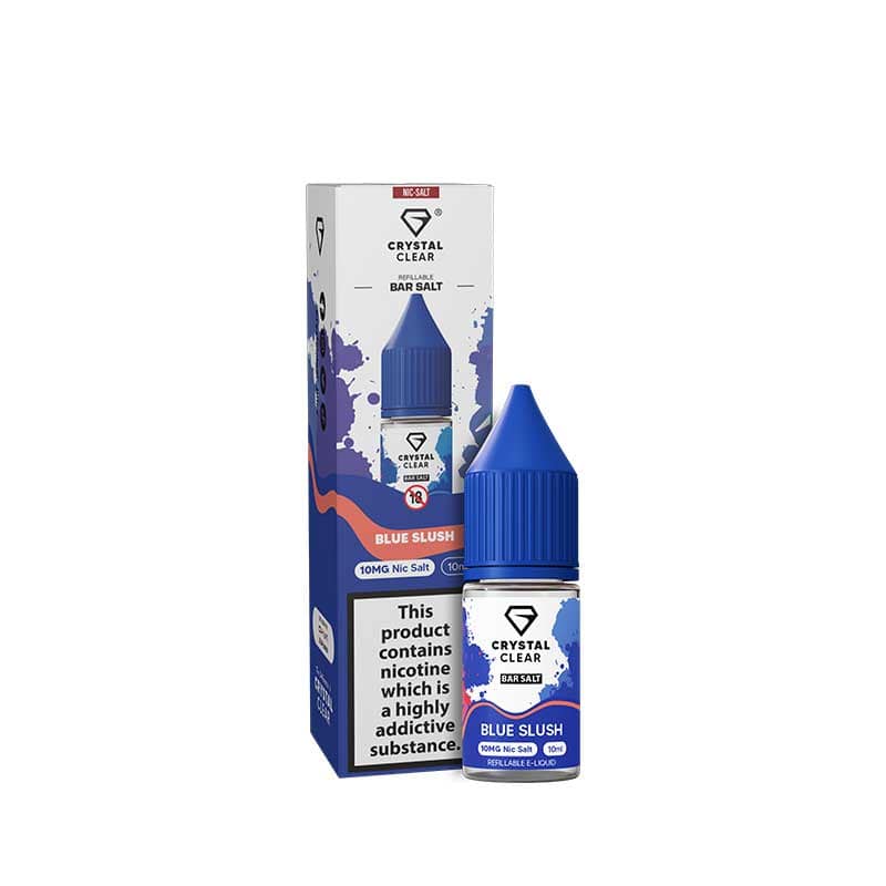 Crystal Clear Bar Salts Blue Slush Nic Salts 10ml E-Liquid