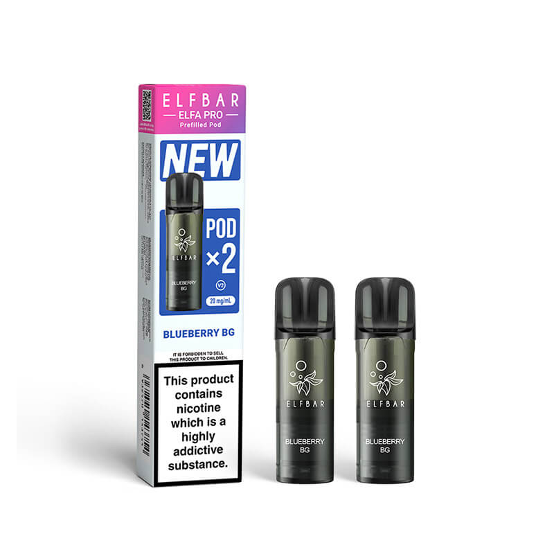 Elf Bar Elfa Pro Blueberry BG Prefilled Pod 20mg - 2 Pack