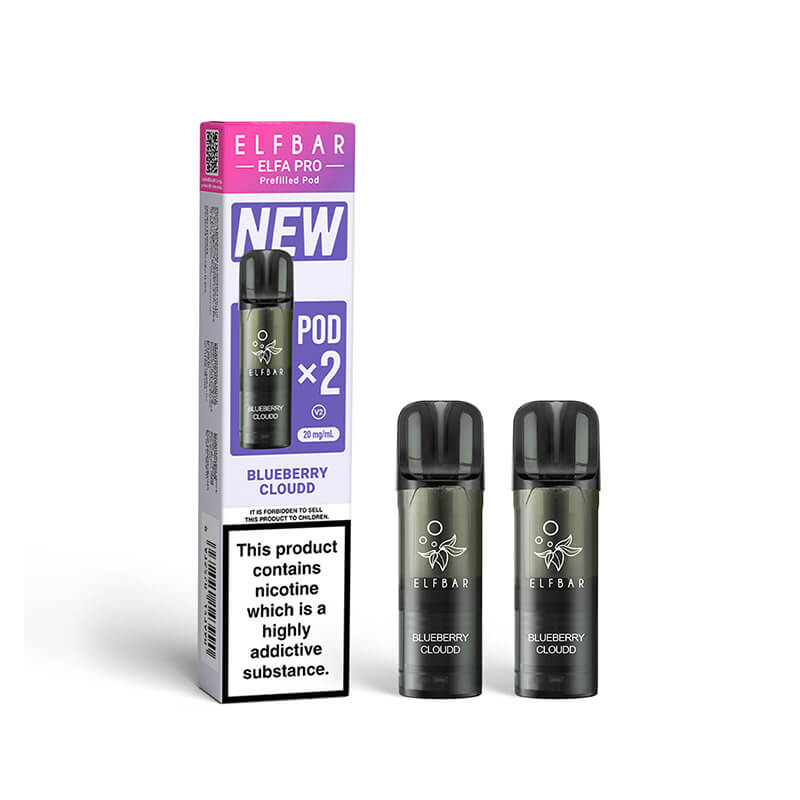 Elf Bar Elfa Pro Blueberry Cloudd Prefilled Pod 20mg - 2 Pack