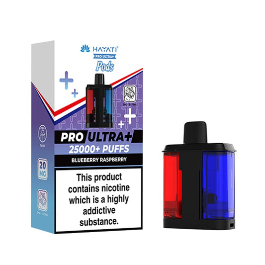 Hayati Pro Ultra Plus 25K Blueberry Raspberry Prefilled Pod + Refill
