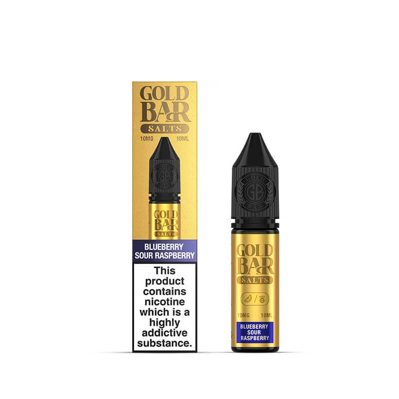 Gold Bar Salts Blueberry Sour Raspberry Nic Salt E-Liquid 10ml