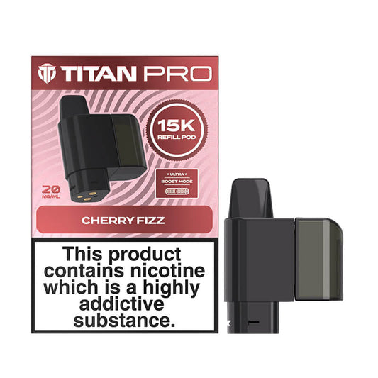 Titan Pro 15K Cherry Fizz Prefilled Pod + Refills
