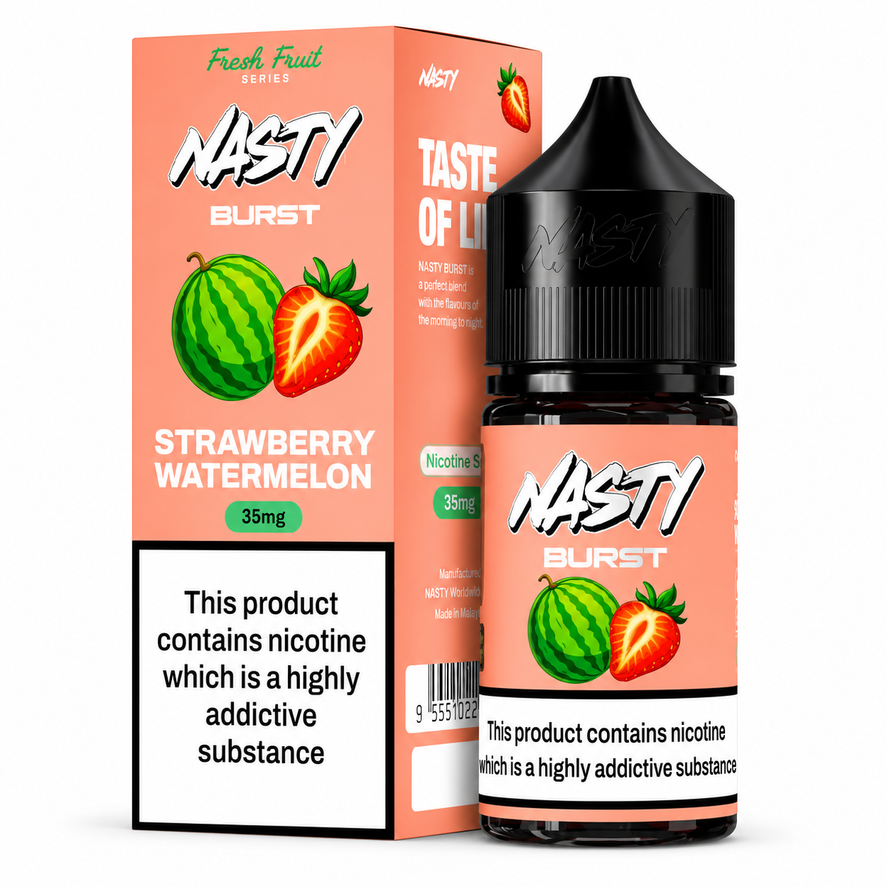 Nasty Burst Strawberry Watermelon Nic Salt 30ML | 35mg & 50mg