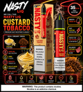 Custard Tobacco - Nasty Liq | 30ML Nic Salt Juice | 35MG, 50MG | Vape Mash India