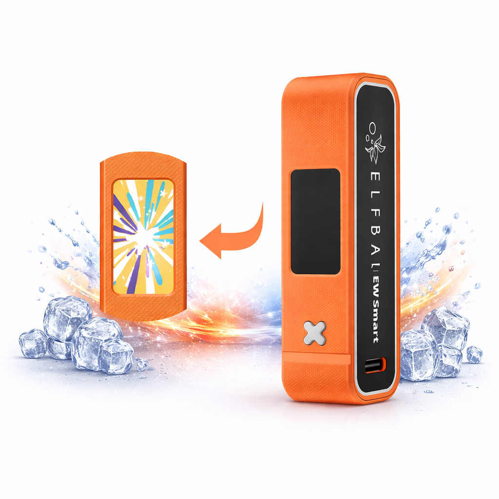 Elfbar SnapSmart 14K Disposable Pod Vape – 14,000 Puffs Rechargeable Vape with Magnetic Pods, Battery & LED Display